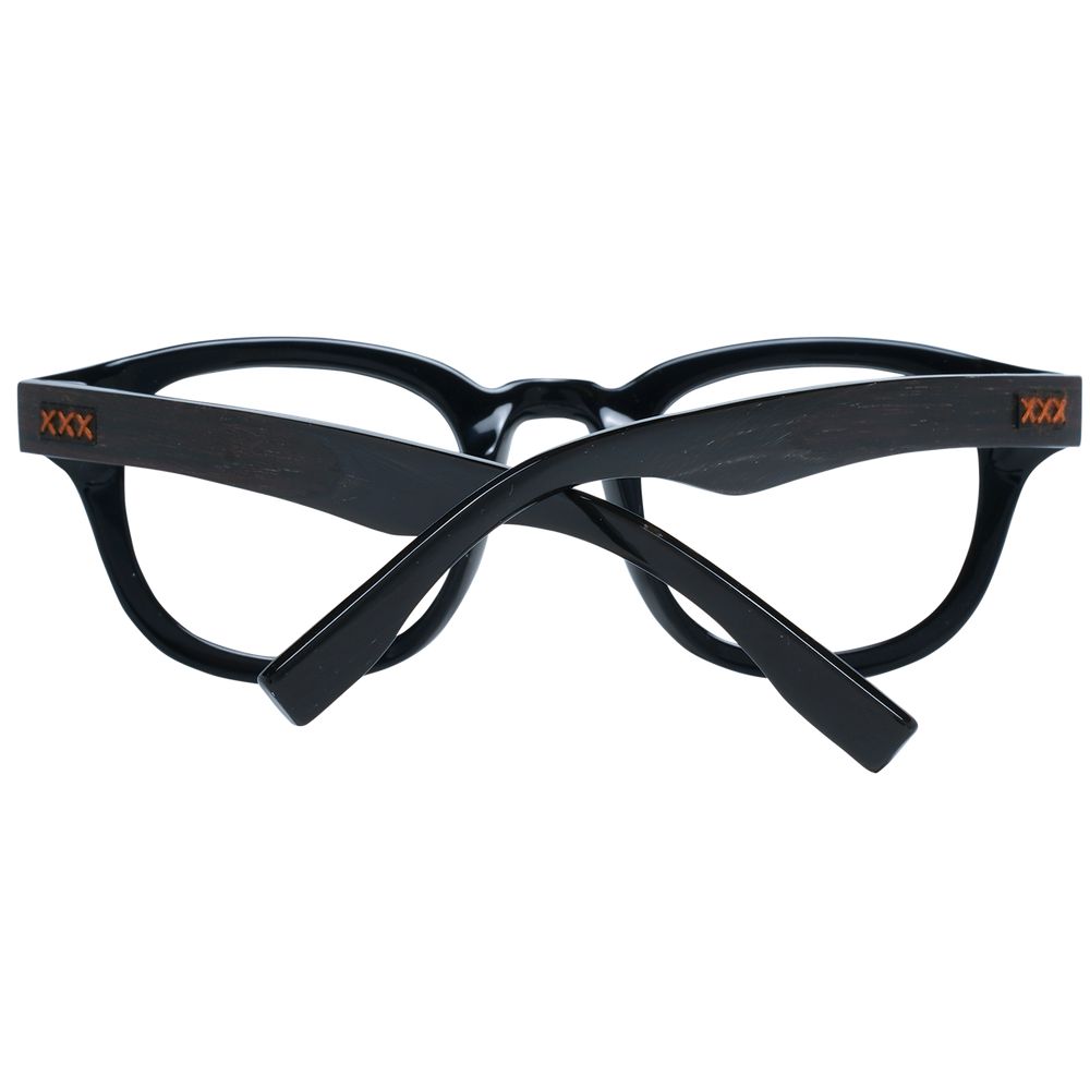 Ermenegildo Zegna Black Plastic Glasses (Frames) Ermenegildo Zegna