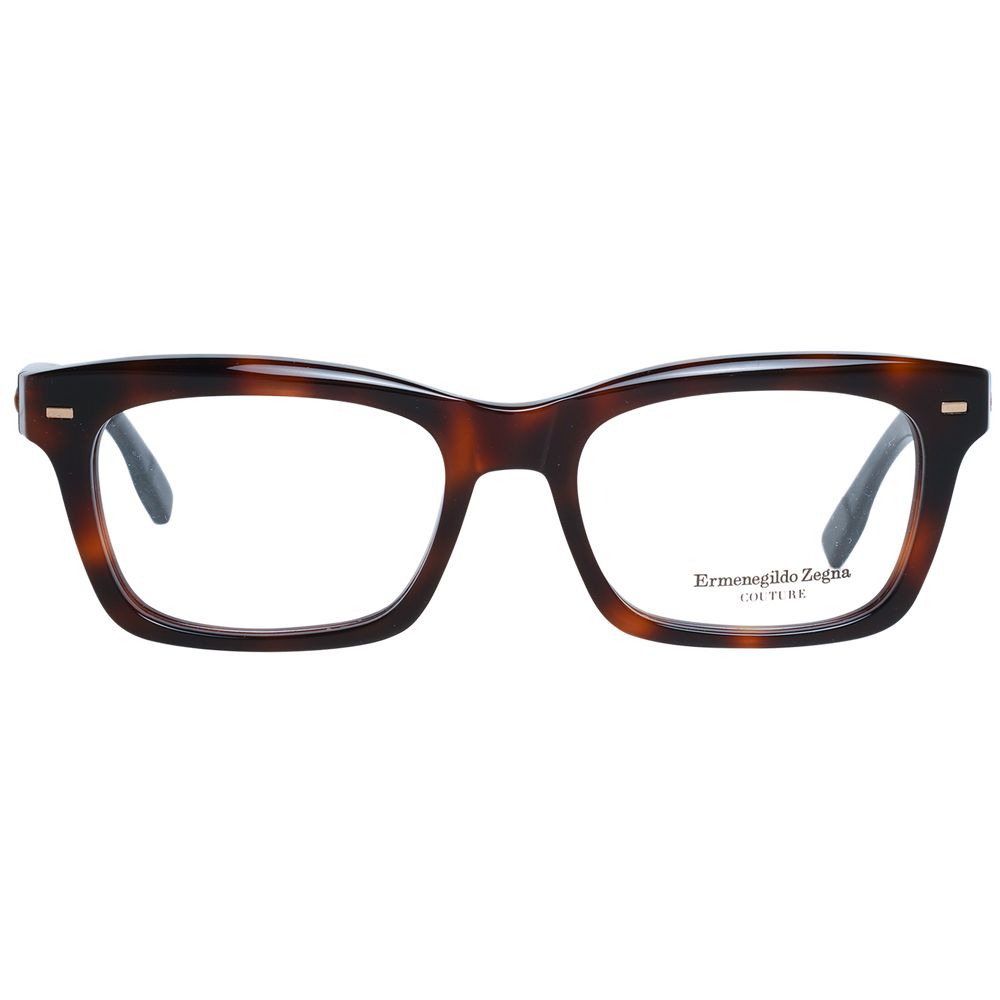Ermenegildo Zegna Brown Plastic Glasses (Frames) Ermenegildo Zegna