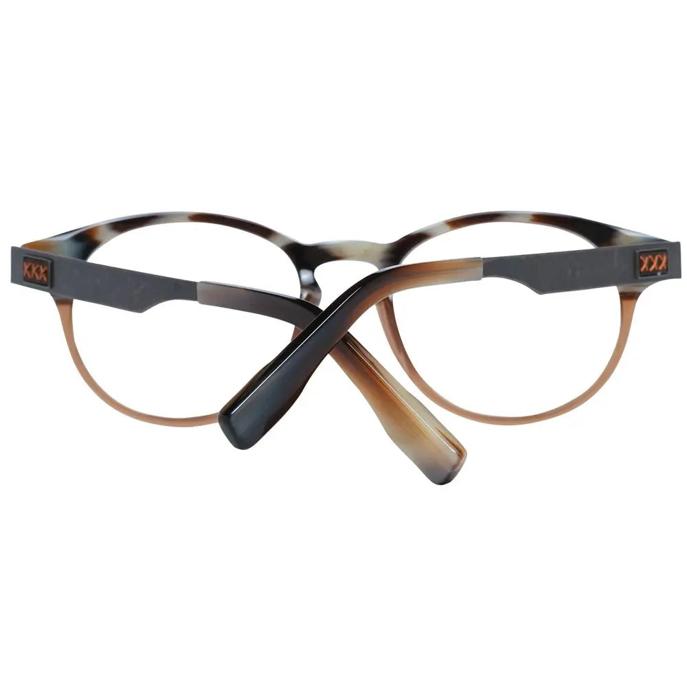 Ermenegildo Zegna Brown Plastic Glasses (Frames) Ermenegildo Zegna