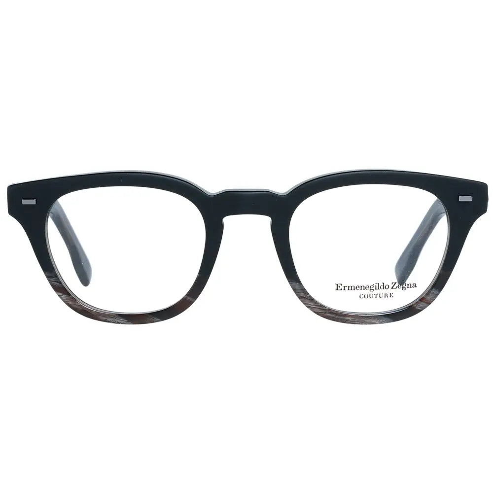 Ermenegildo Zegna Black Plastic Glasses (Frames) Ermenegildo Zegna