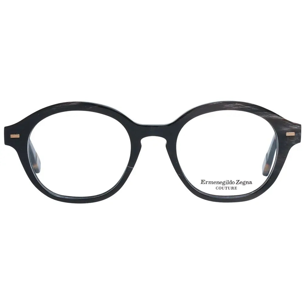 Ermenegildo Zegna Brown Horn Glasses (Frames) Ermenegildo Zegna