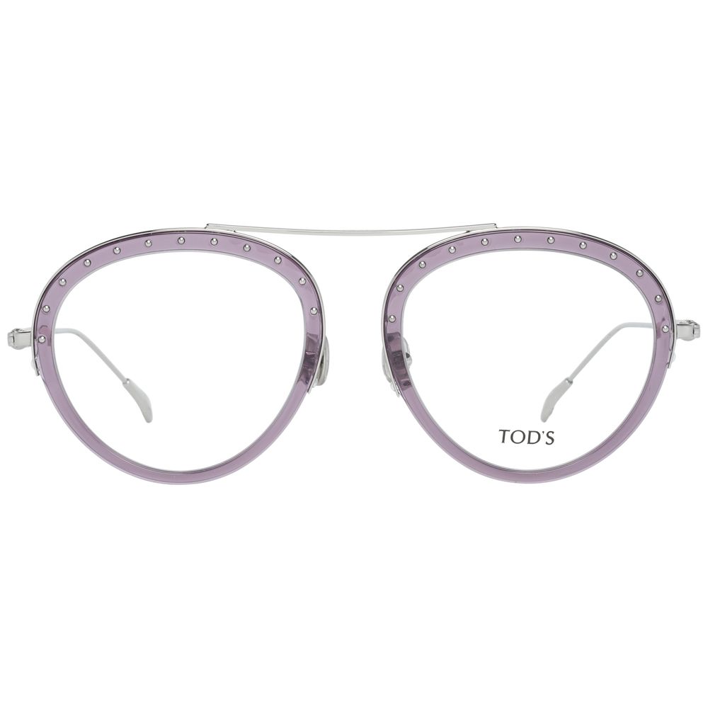 Tod's Purple Metal & Leather Glasses (Frames) Tod's