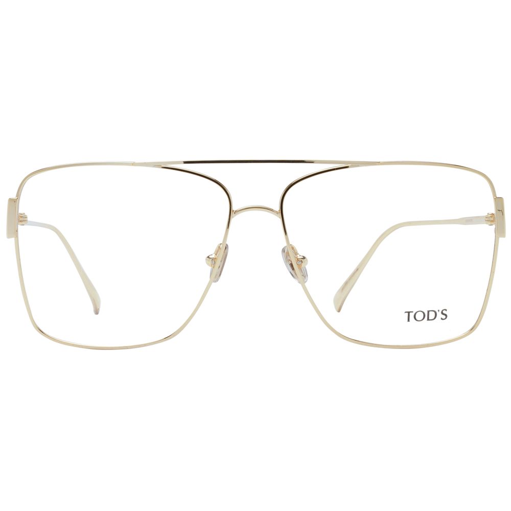 Tod's Gold Metal Glasses (Frames) Tod's