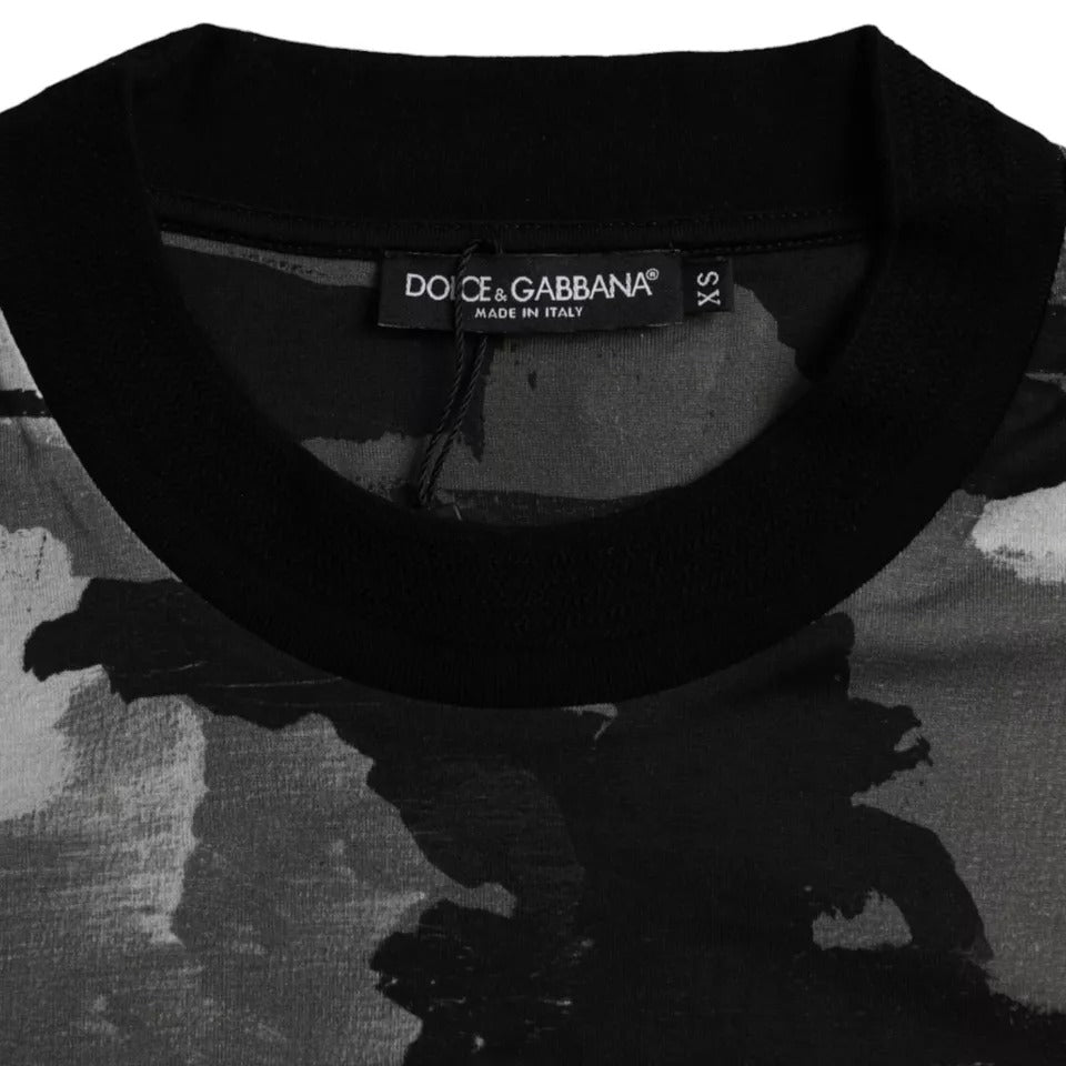 Dolce & Gabbana Multicolor Camouflage Cotton Crewneck T-shirt Dolce & Gabbana