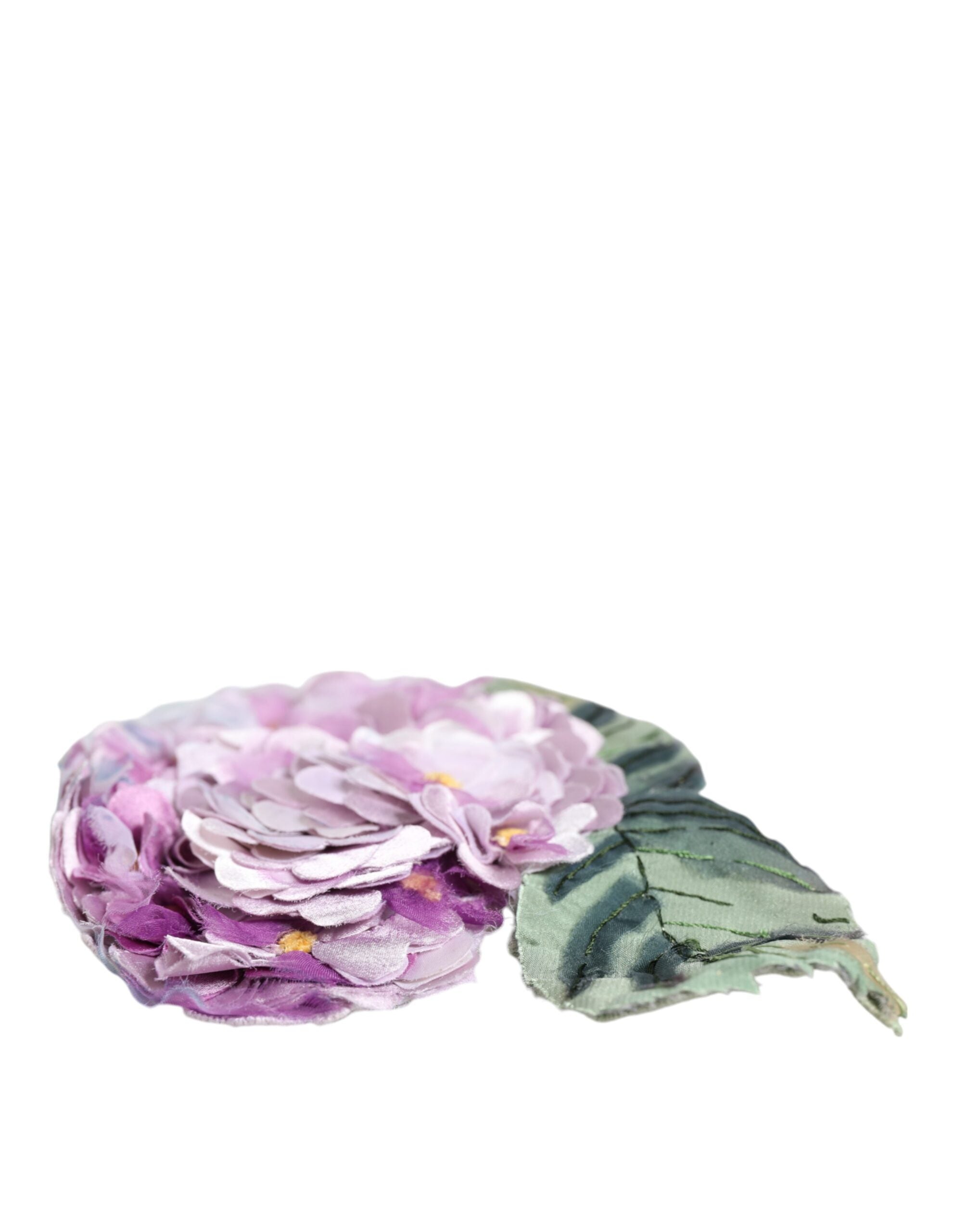 Dolce & Gabbana Multicolor Hydrangea Gold Brass Pin Brooch Dolce & Gabbana