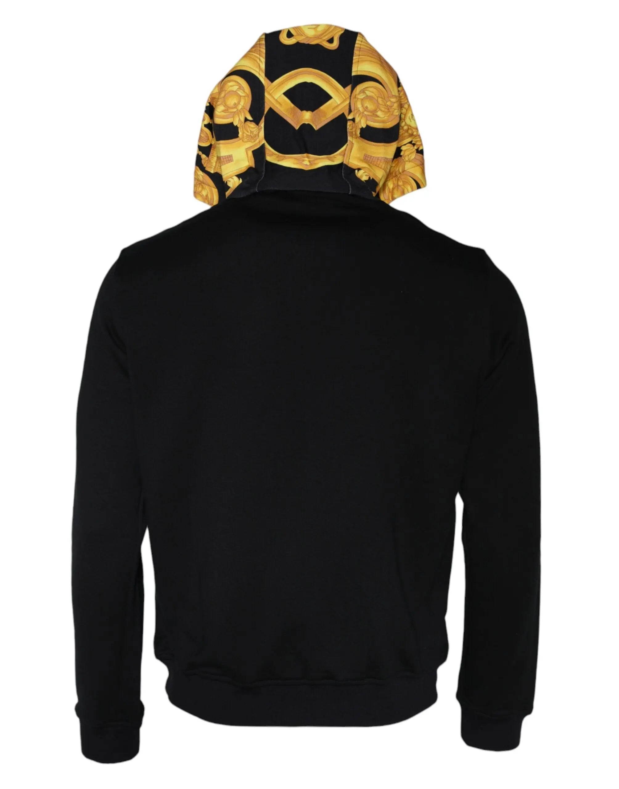 Versace Black Medusa Print Cotton Full Zip HoodieSweatshirt Sweater Versace