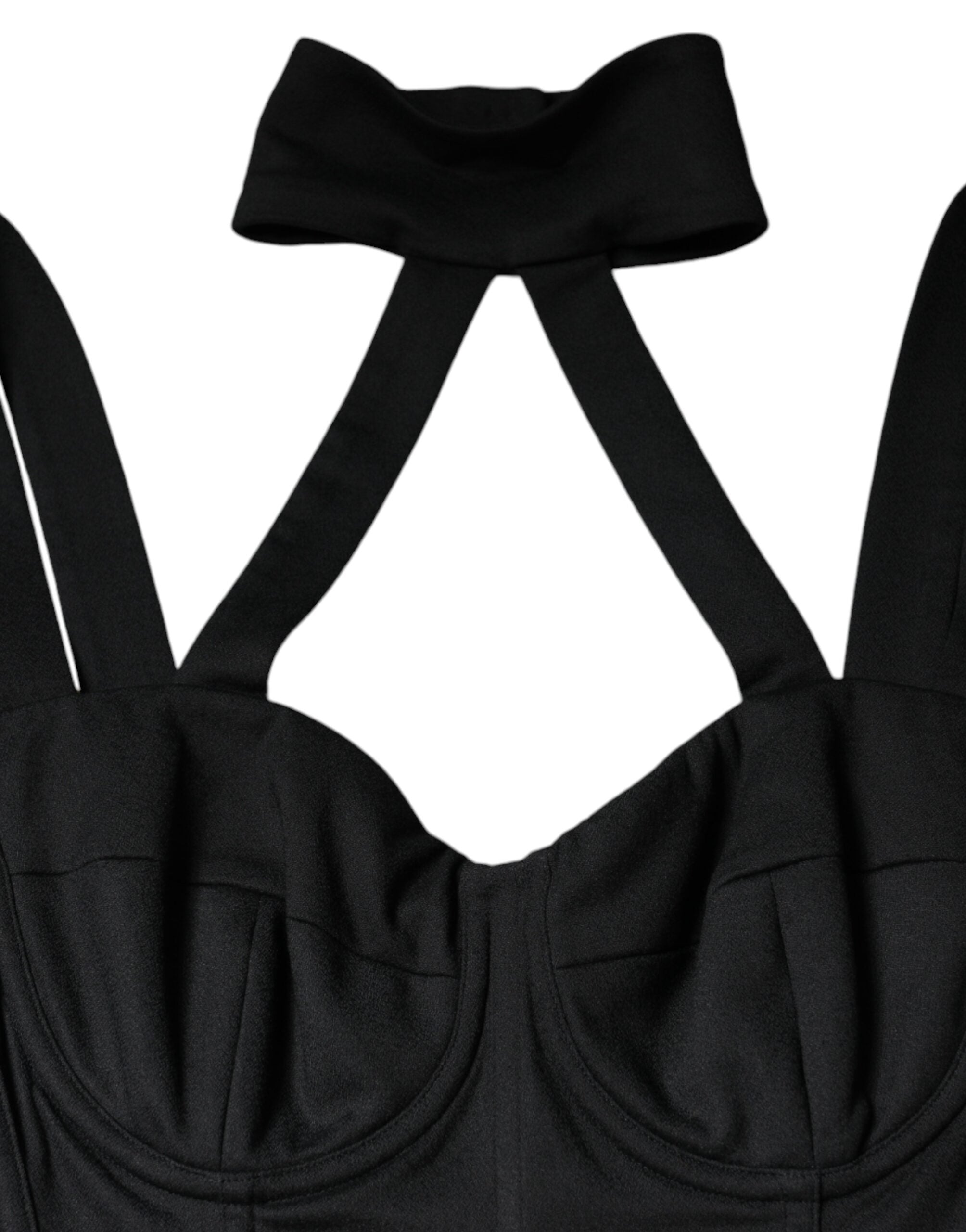 Dolce & Gabbana Black Cut Out Sleeveless Bodycon Mini Dress Dolce & Gabbana