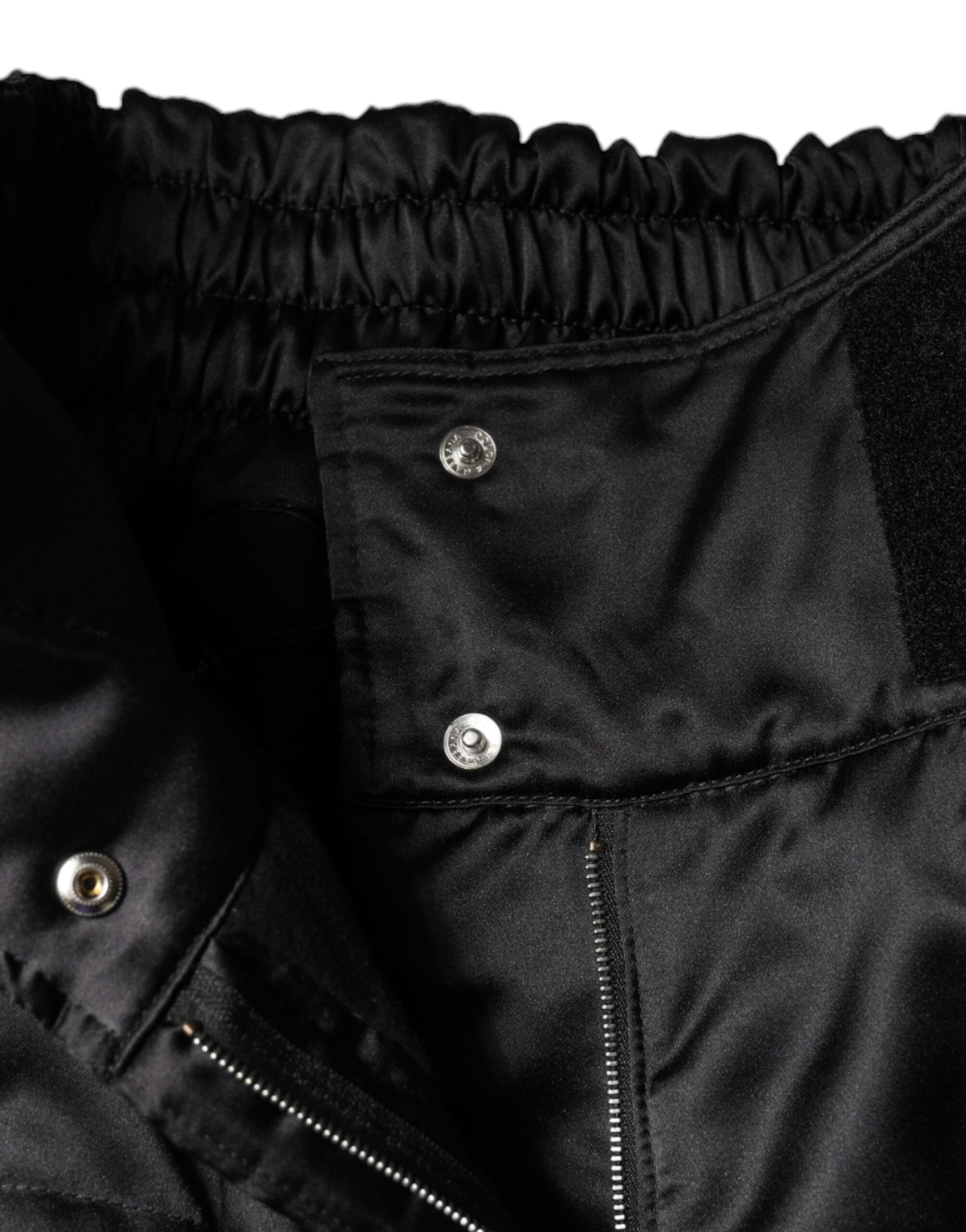 Dolce & Gabbana Black Quilted High Waist Women Boot Cut Pants Dolce & Gabbana