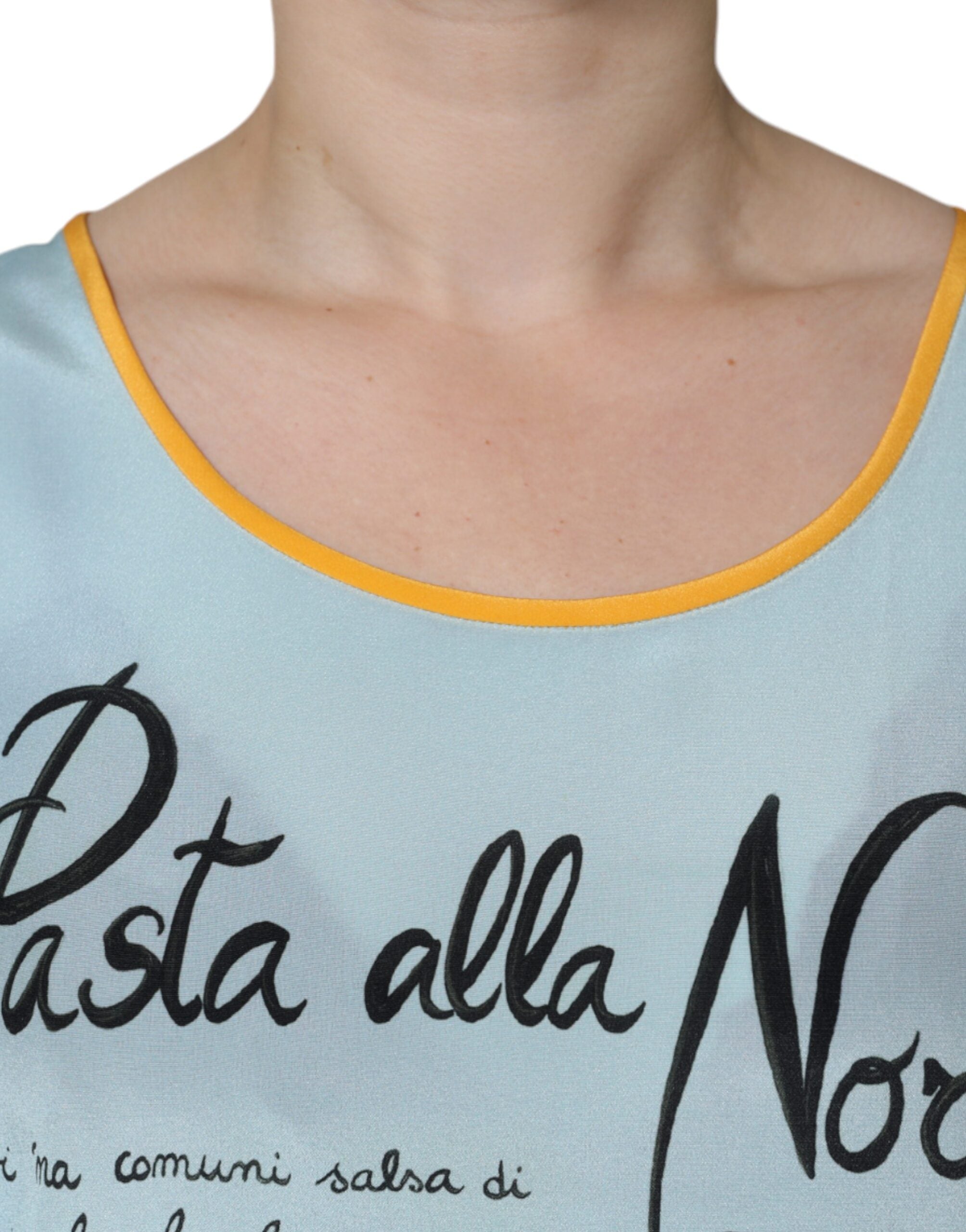Dolce & Gabbana Multicolor Pasta Alla Norma Print Tank Top Dolce & Gabbana