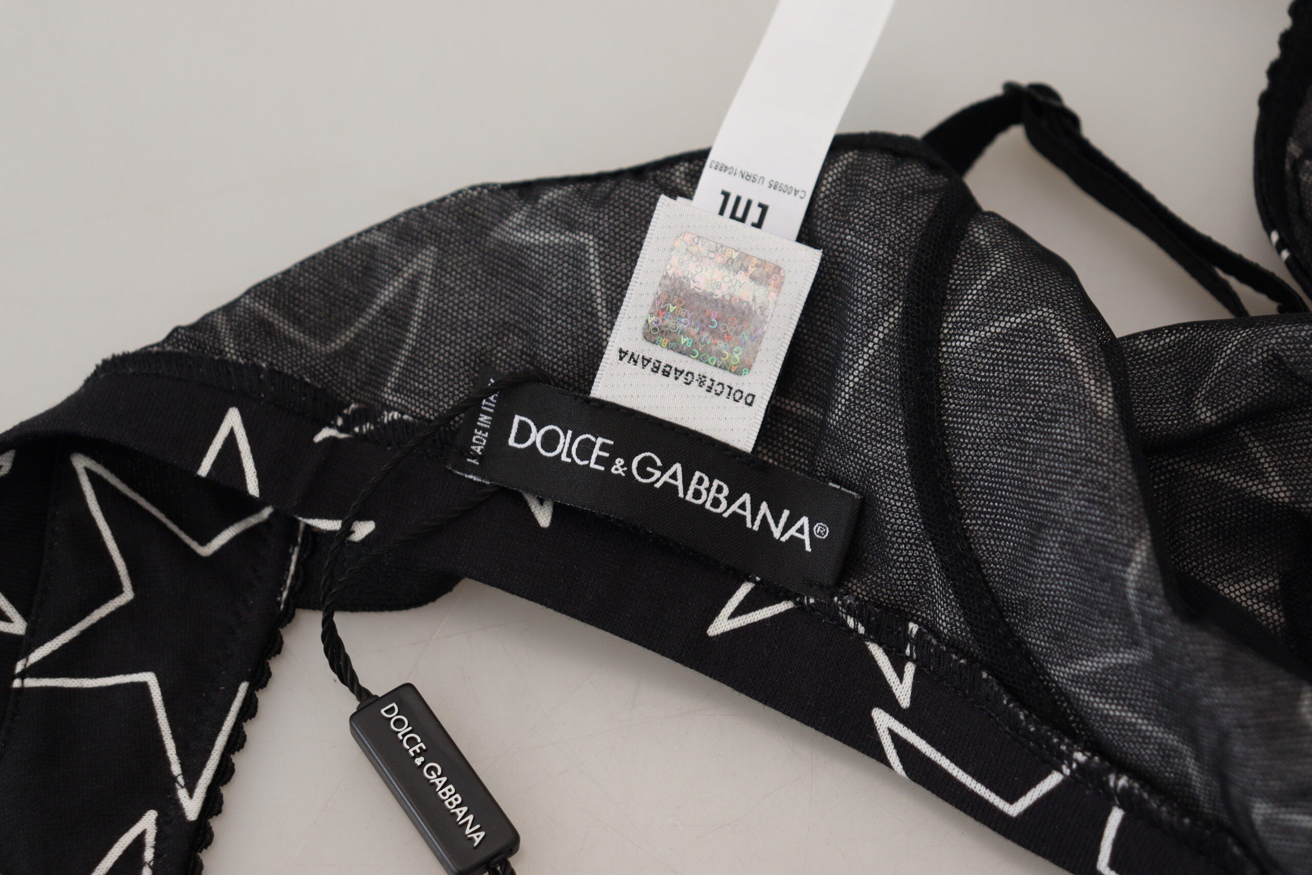 Dolce & Gabbana Black Millennials Star Non Wire Cotton Bra Underwear Dolce & Gabbana