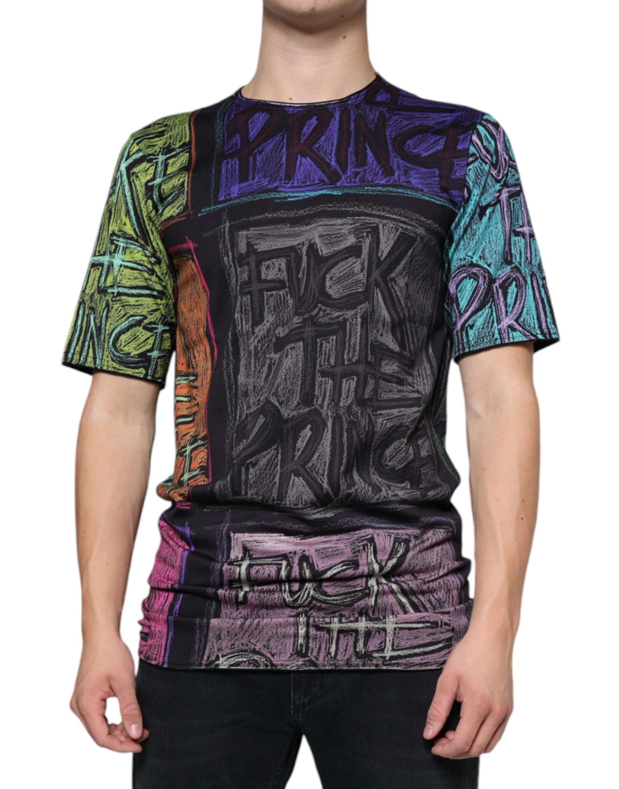 Dolce & Gabbana Multicolor Graphic Print Cotton T-shirt Dolce & Gabbana