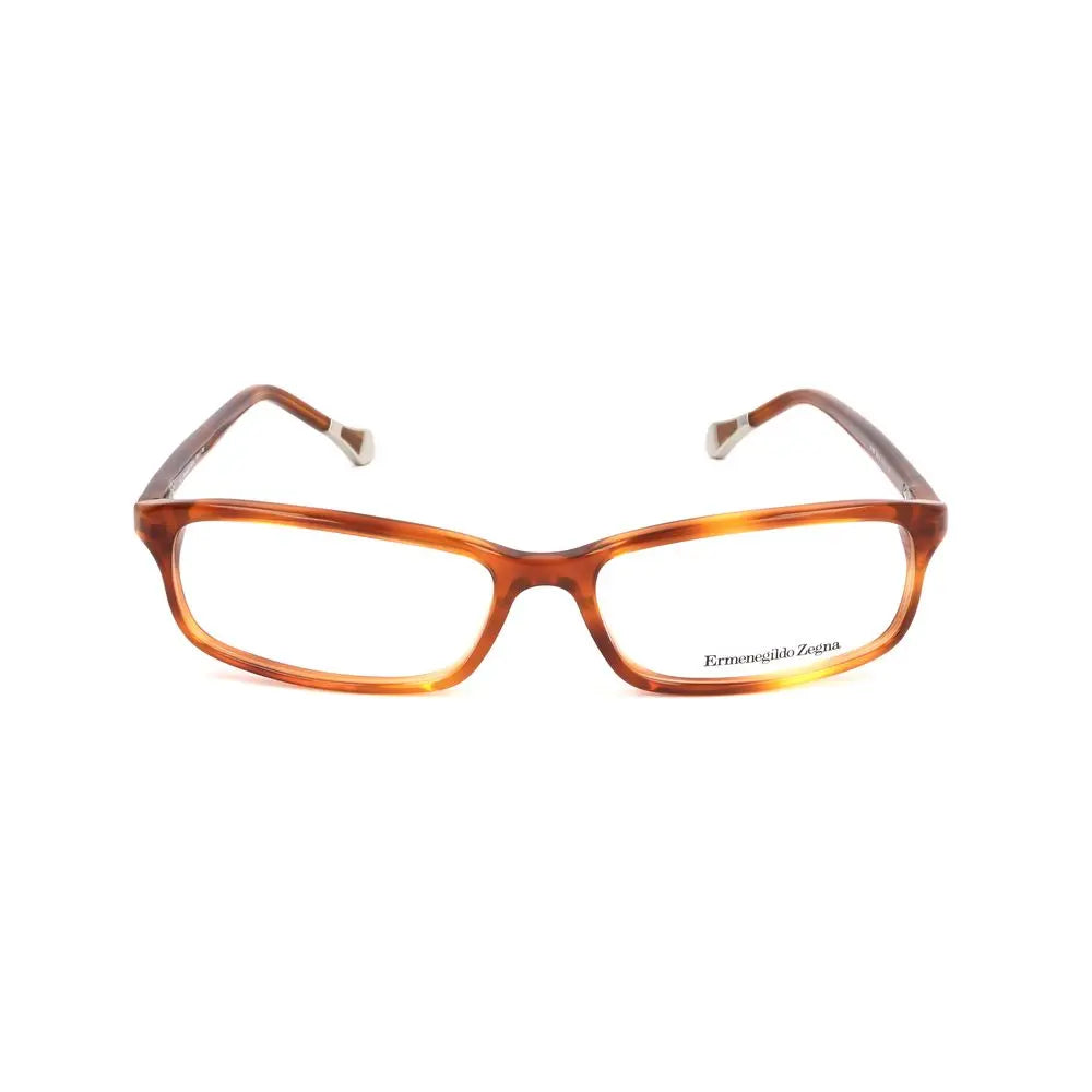 Ermenegildo Zegna Brown Plastic Glasses (Frames) Ermenegildo Zegna