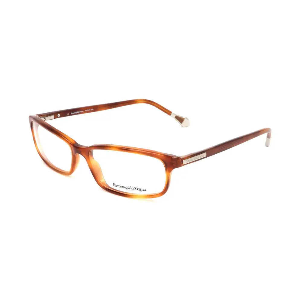Ermenegildo Zegna Brown Plastic Glasses (Frames) Ermenegildo Zegna