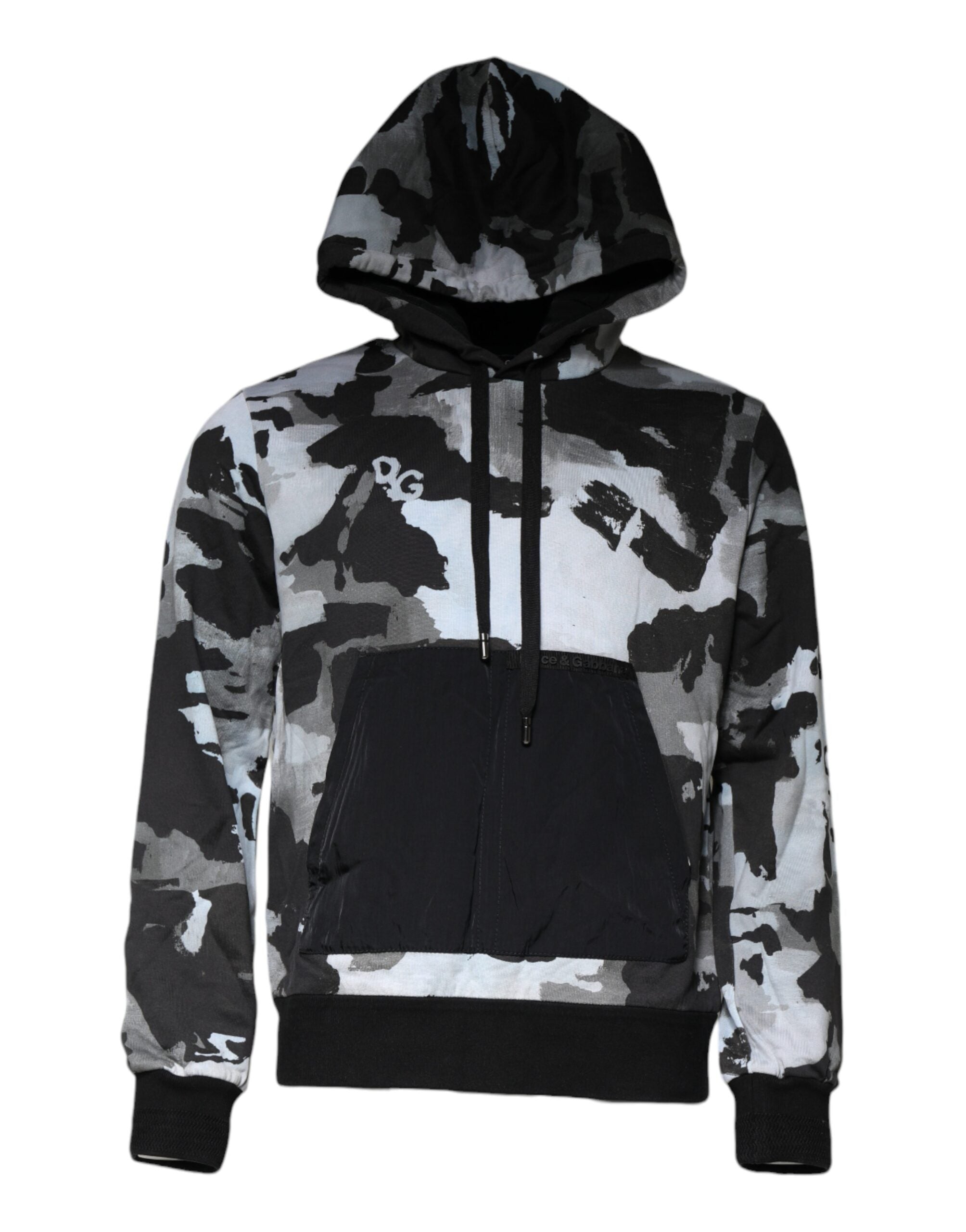 Dolce & Gabbana Multicolor Camouflage Men Hooded Sweater (Copy) Dolce & Gabbana