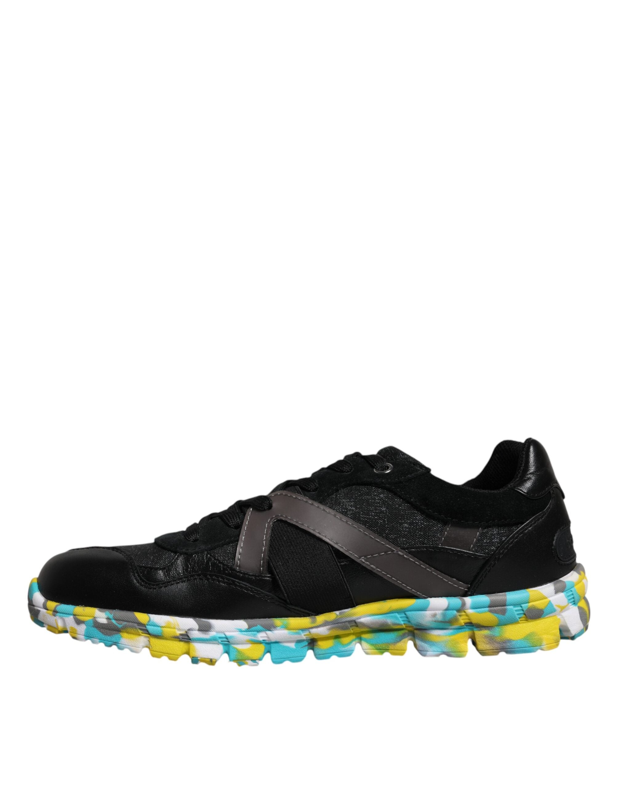 Dolce & Gabbana Black Polyester Low Top Men Sneakers Shoes Dolce & Gabbana