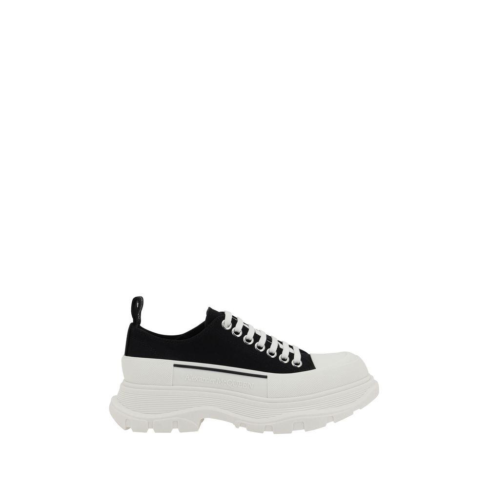 Alexander McQueen Black Cotton Chunky Sneakers Alexander McQueen