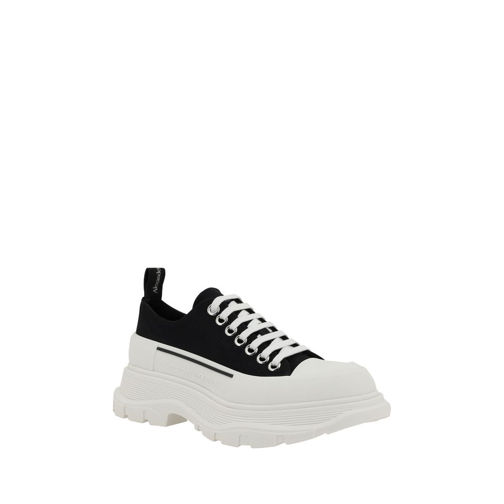 Alexander McQueen Black Cotton Chunky Sneakers Alexander McQueen