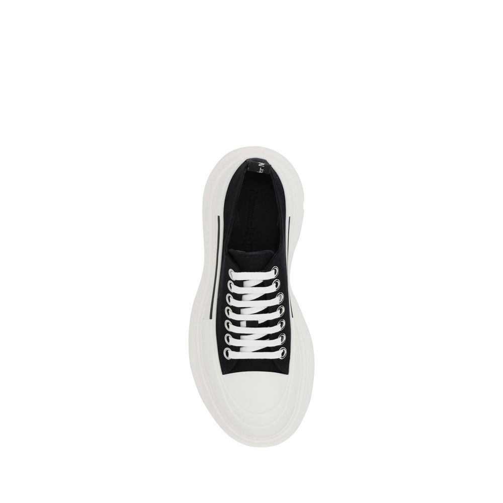 Alexander McQueen Black Cotton Chunky Sneakers Alexander McQueen