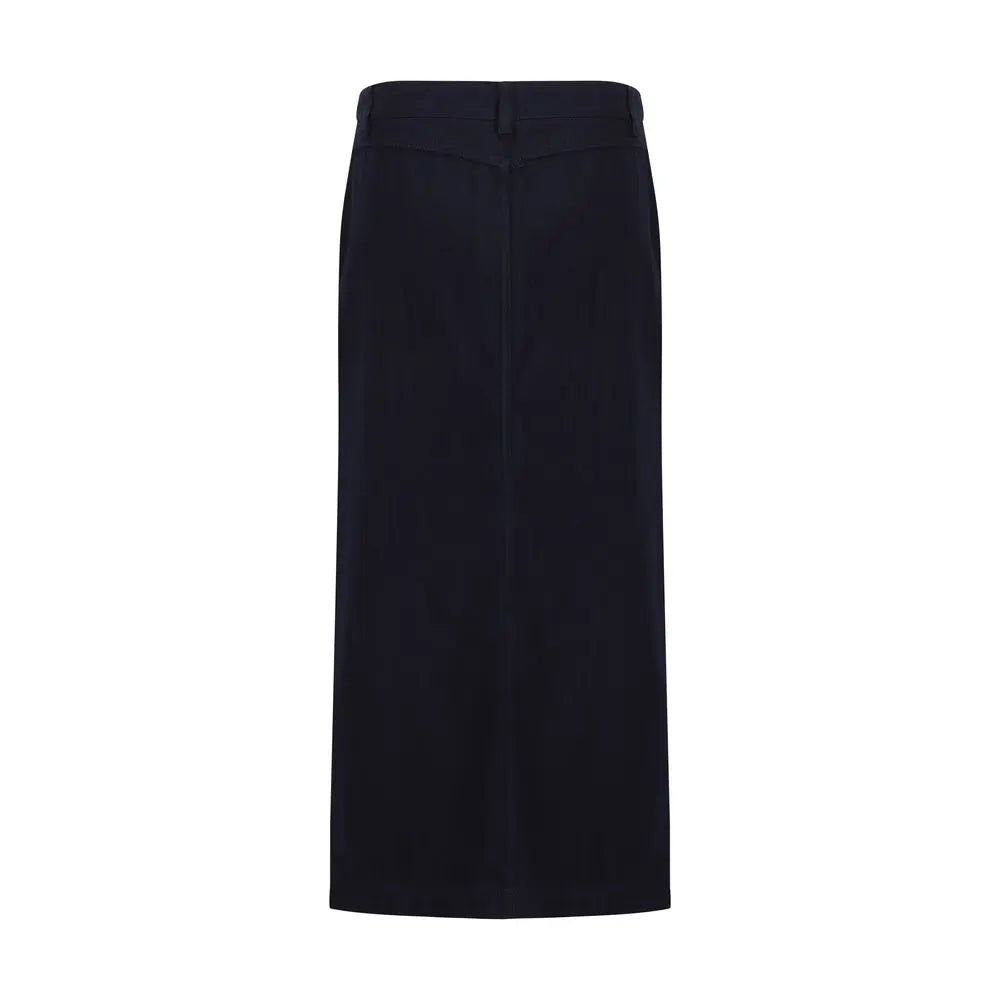 Giorgio Armani Blue Cotton Skirt Giorgio Armani