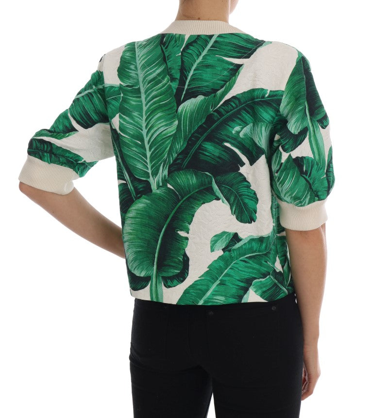 Dolce & Gabbana Pineapple Banana Sequins Crewneck Sweater Dolce & Gabbana