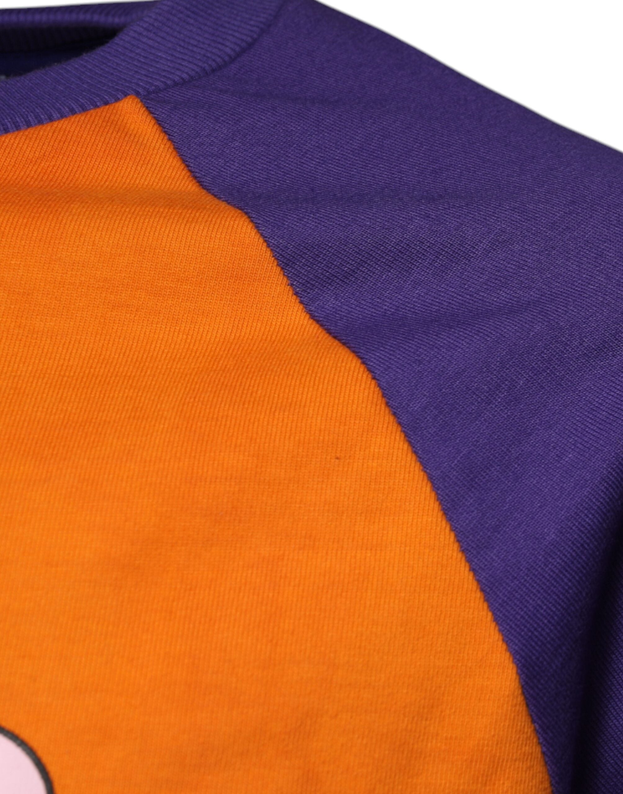 Dolce & Gabbana Orange Purple Graphic Print Short Sleeves T-shirt Dolce & Gabbana