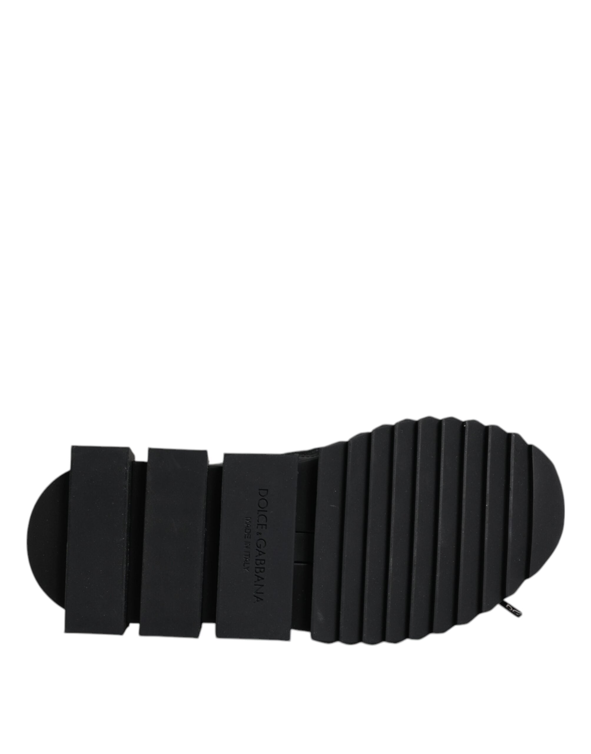 Dolce & Gabbana Black Sorrento Socks Logo Sneakers Shoes Dolce & Gabbana