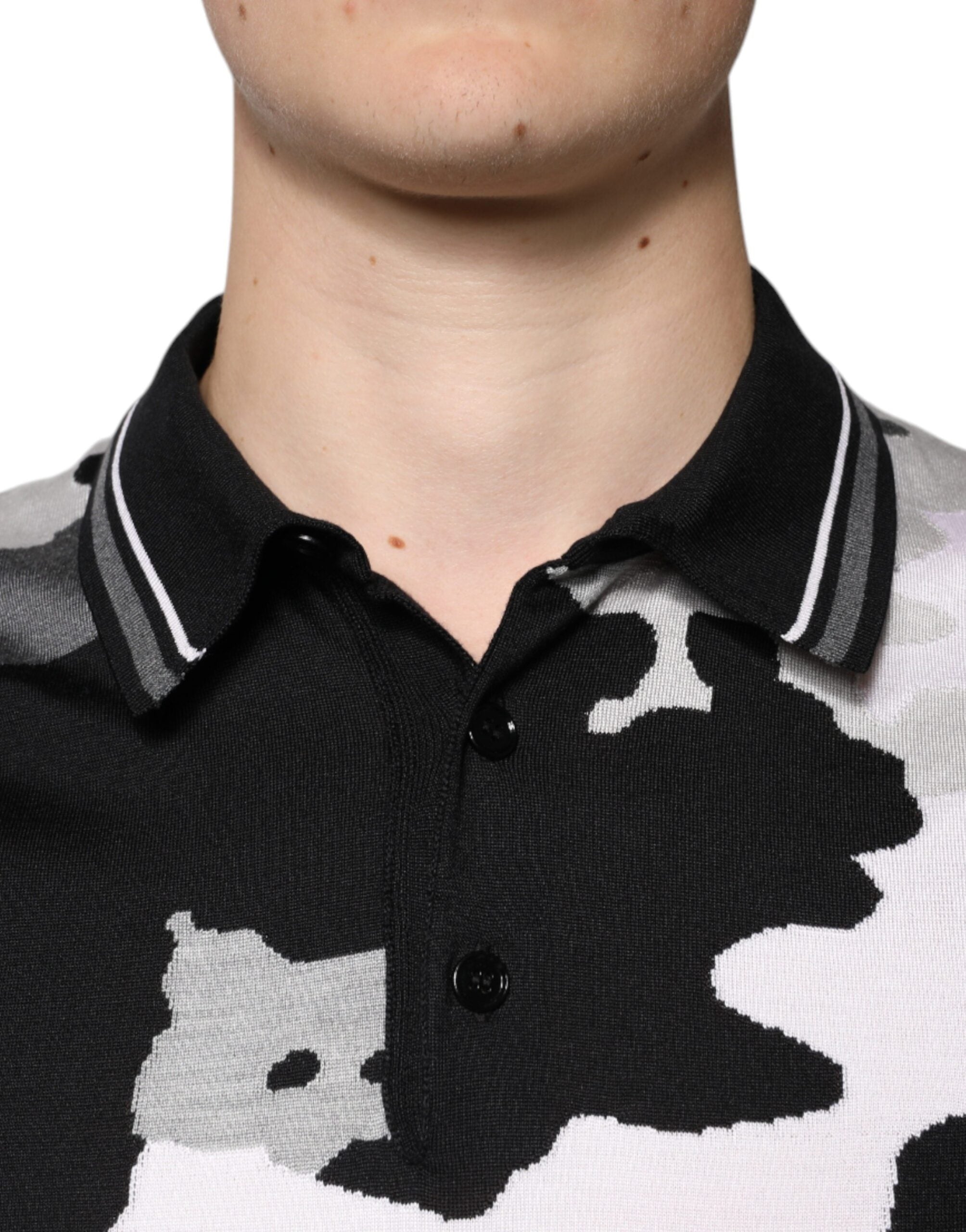 Dolce & Gabbana Multicolor Camouflage Collared Polo T-shirt Dolce & Gabbana