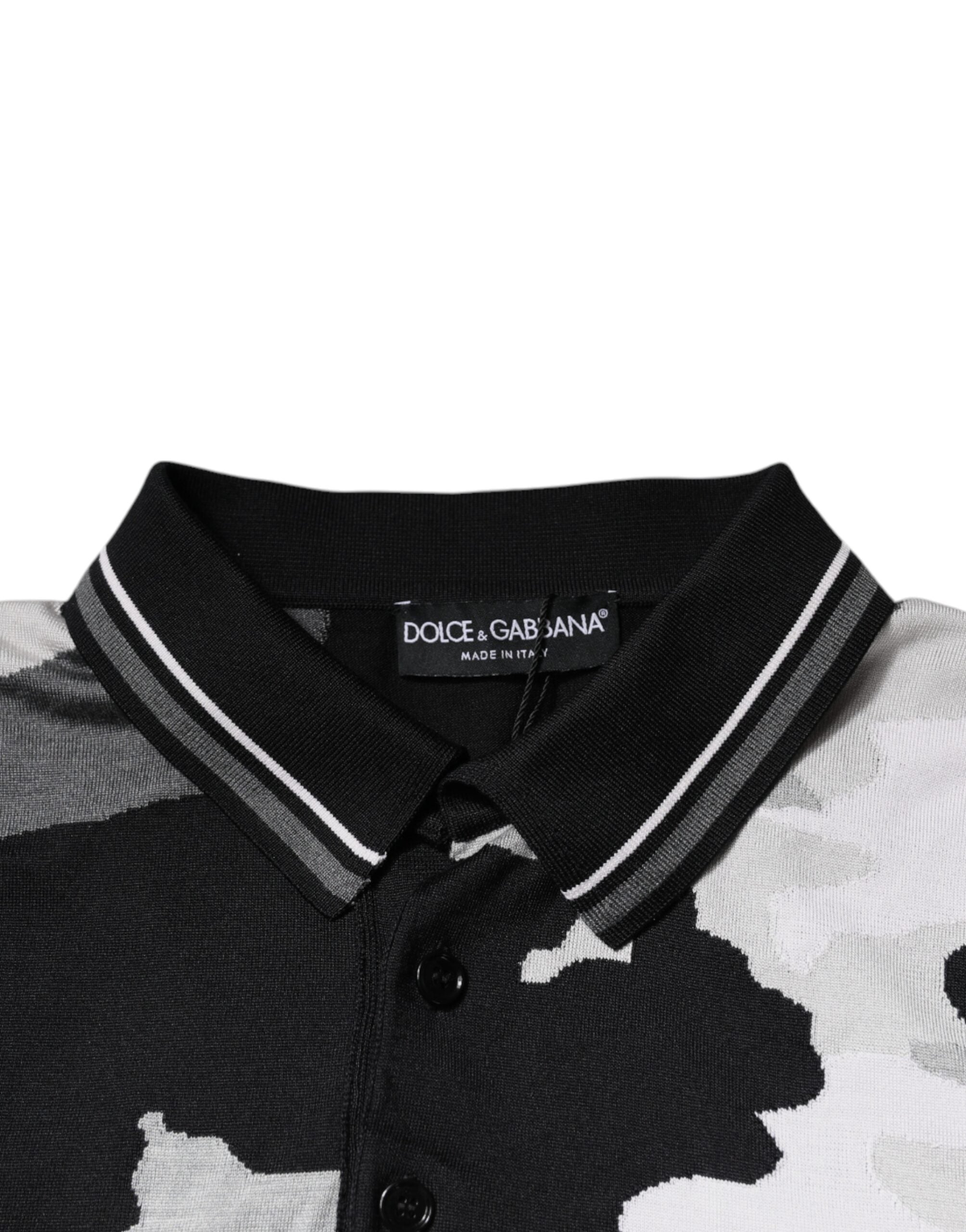 Dolce & Gabbana Multicolor Camouflage Collared Polo T-shirt Dolce & Gabbana