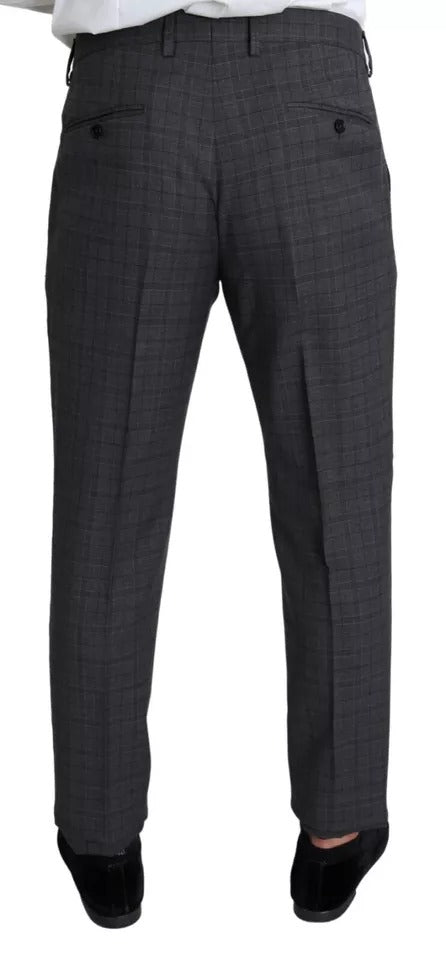 Dolce & Gabbana Gray Wool Men Formal 2 Piece MARTINI Suit Dolce & Gabbana