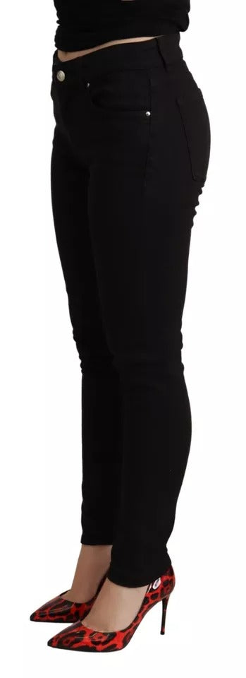 Dolce & Gabbana Black Cotton Stretch Skinny Denim Jeans Dolce & Gabbana