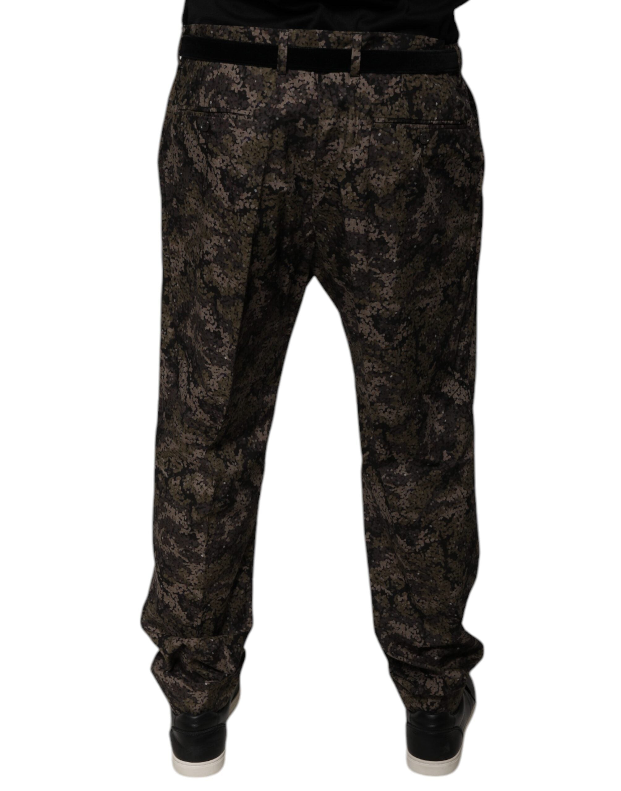 Dolce & Gabbana Multicolor Camouflage Men Dress Pants Dolce & Gabbana