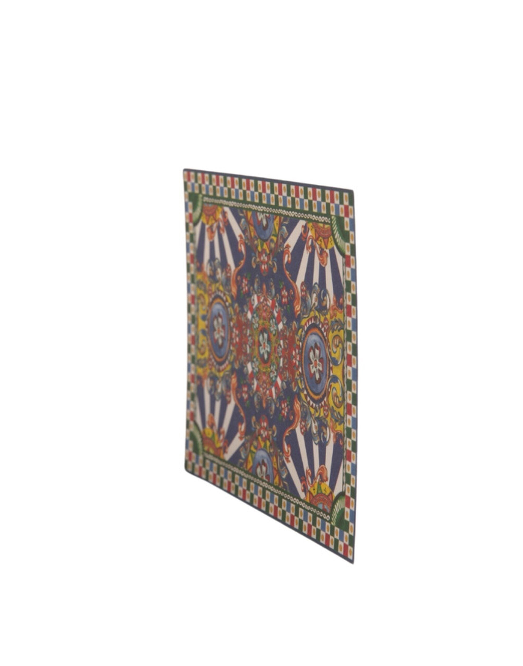 Dolce & Gabbana Multicolor Carretto Siciliano Envelope Post Card Holder Dolce & Gabbana