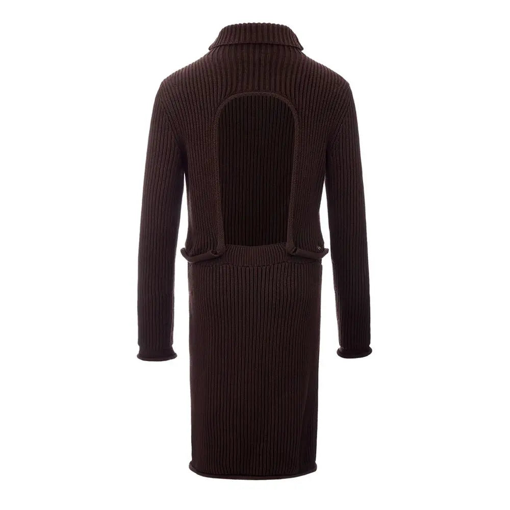 Bottega Veneta Brown Viscose Casual Dress Bottega Veneta