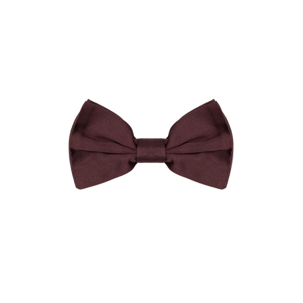 Dolce & Gabbana Burgundy Silk Bowtie Dolce & Gabbana
