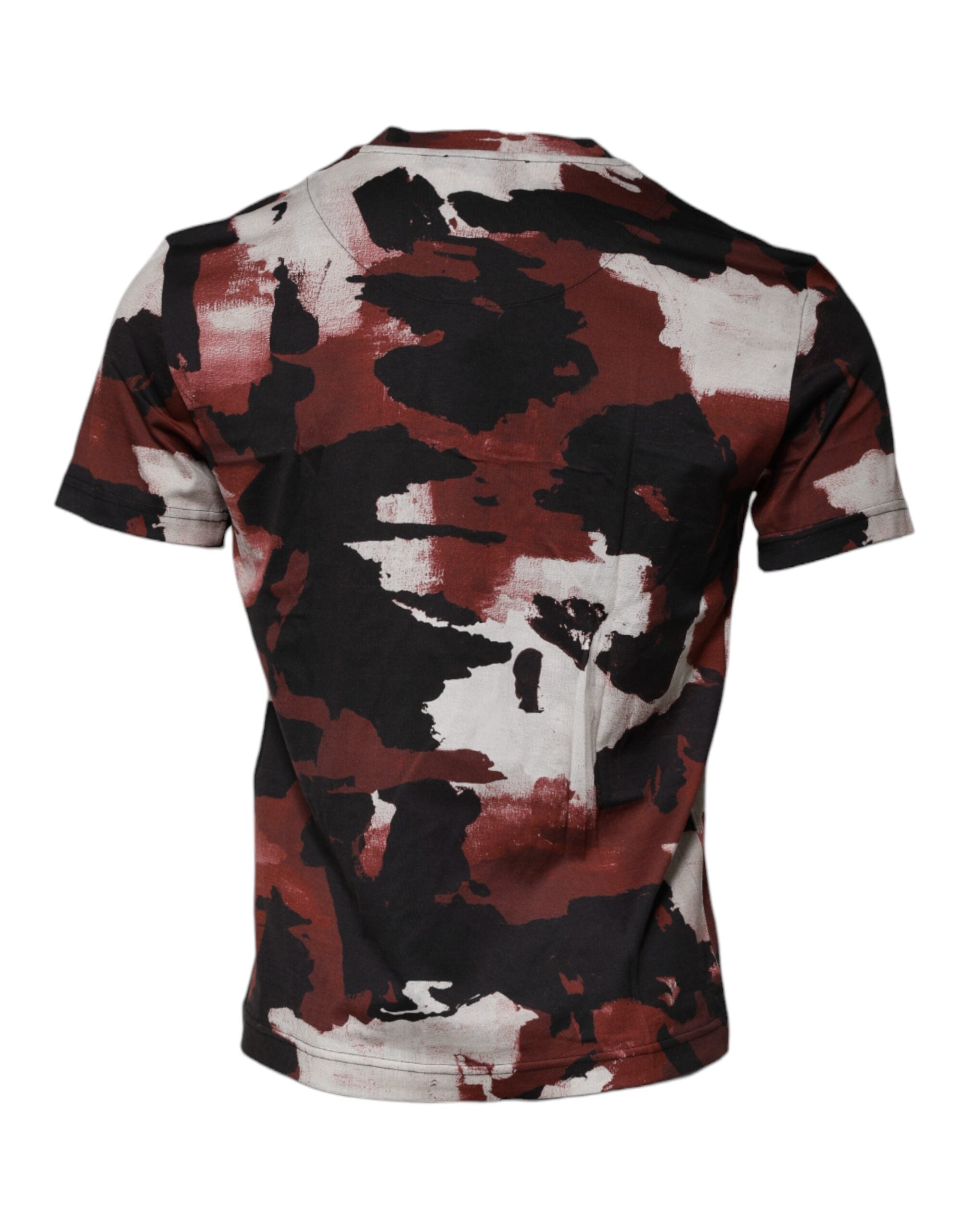 Dolce & Gabbana Multicolor Camouflage Crew Neck T-shirt Dolce & Gabbana