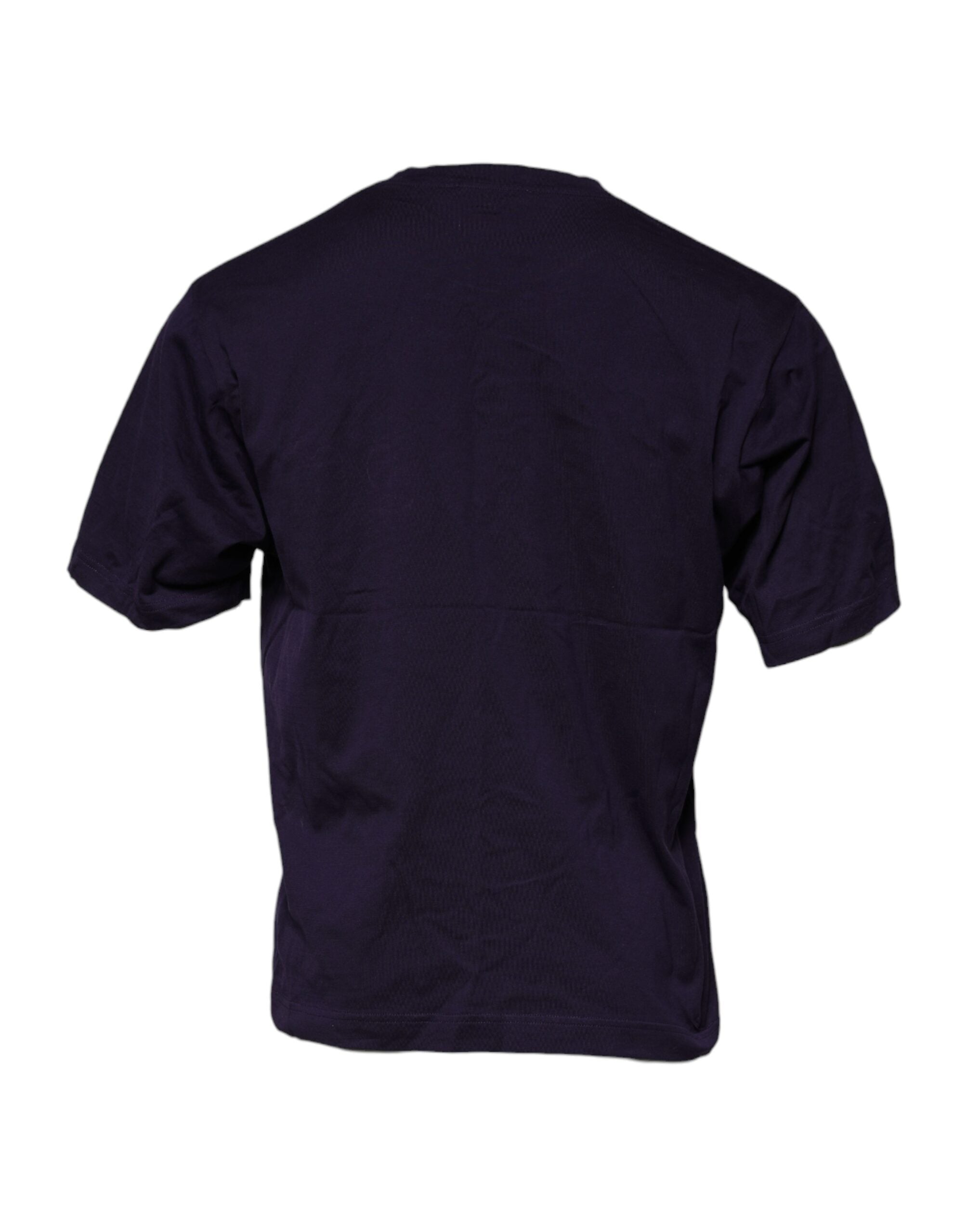 Dolce & Gabbana Purple DG Logo Cotton Crew Neck T-shirt Dolce & Gabbana