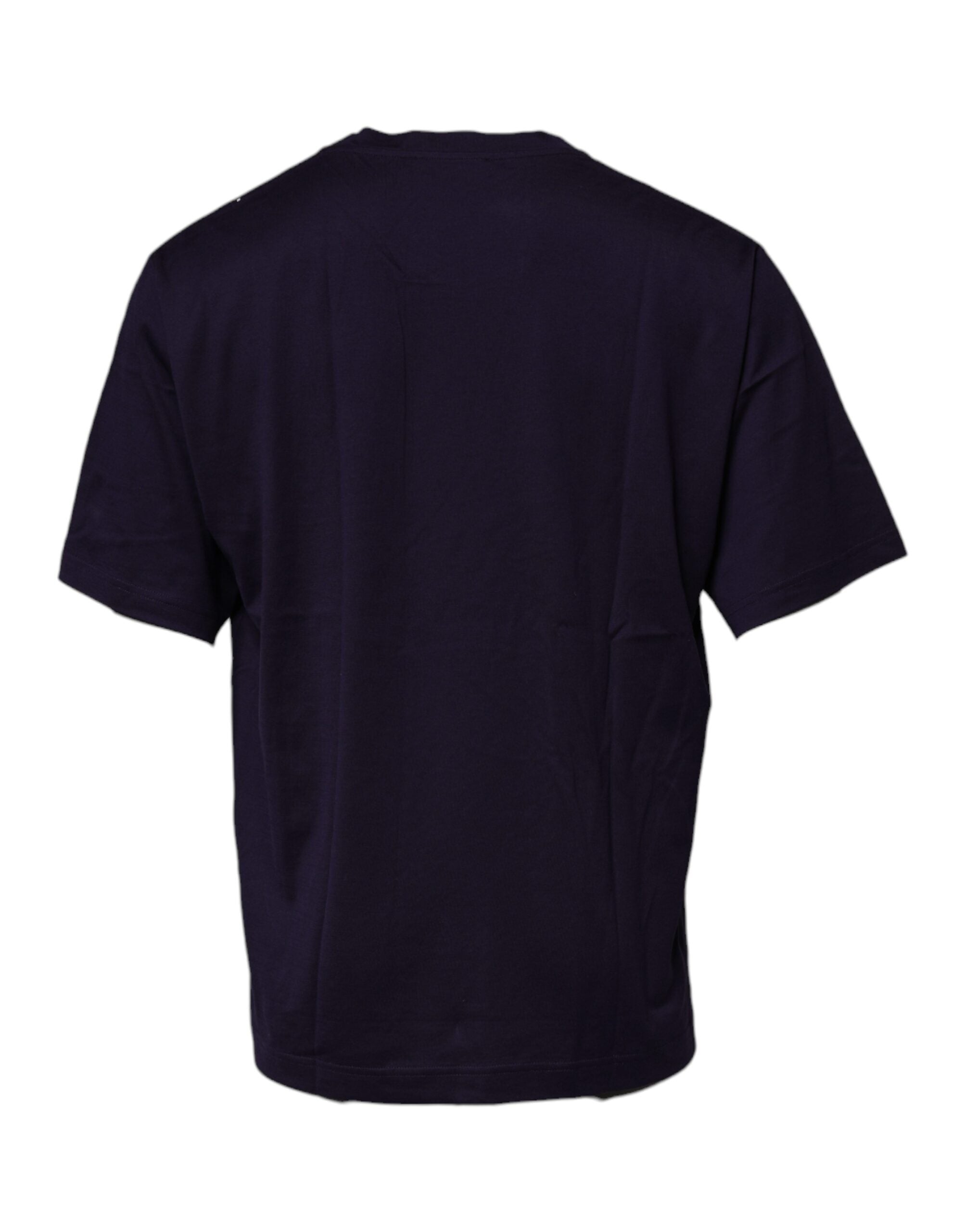 Dolce & Gabbana Navy Blue DG Logo Cotton Crew Neck T-shirt Dolce & Gabbana
