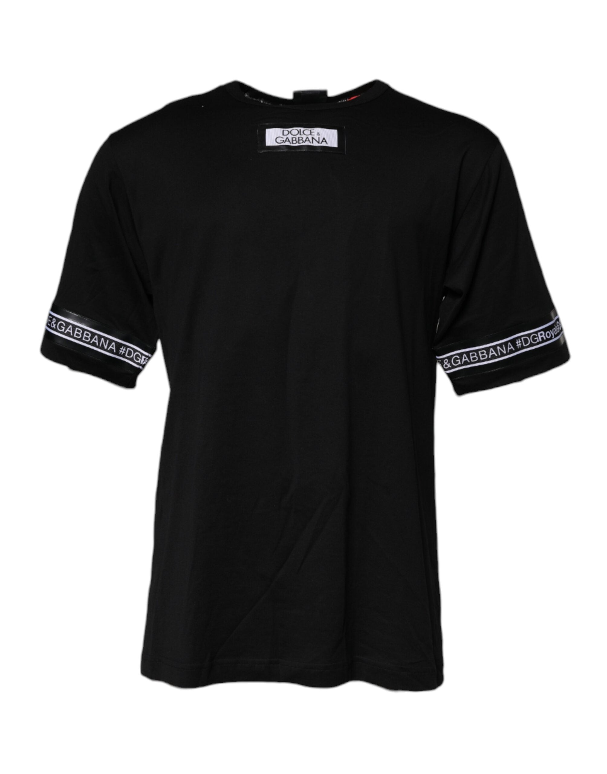 Dolce & Gabbana Black #DGMILLENNIALS Cotton Crew Neck T-shirt Dolce & Gabbana