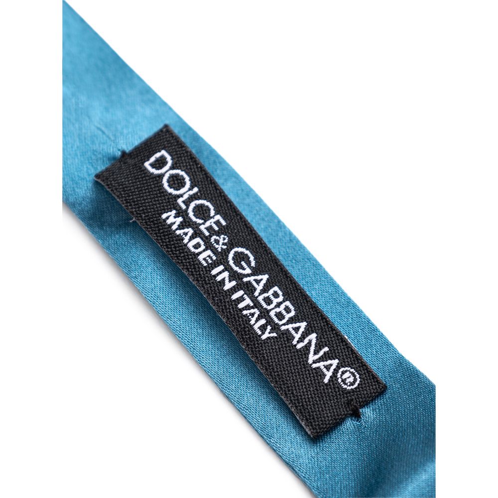 Dolce & Gabbana Blue Silk Bowtie Dolce & Gabbana