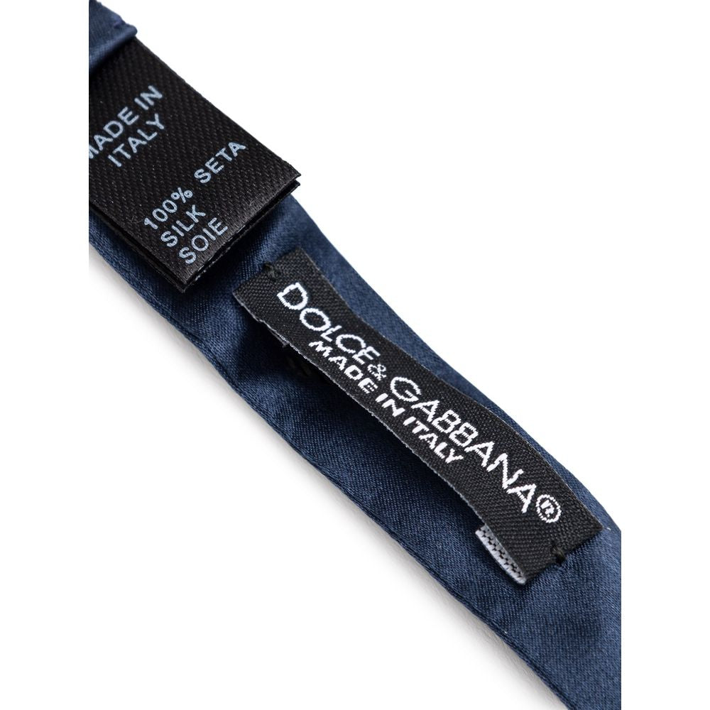 Dolce & Gabbana Blue Silk Bowtie Dolce & Gabbana