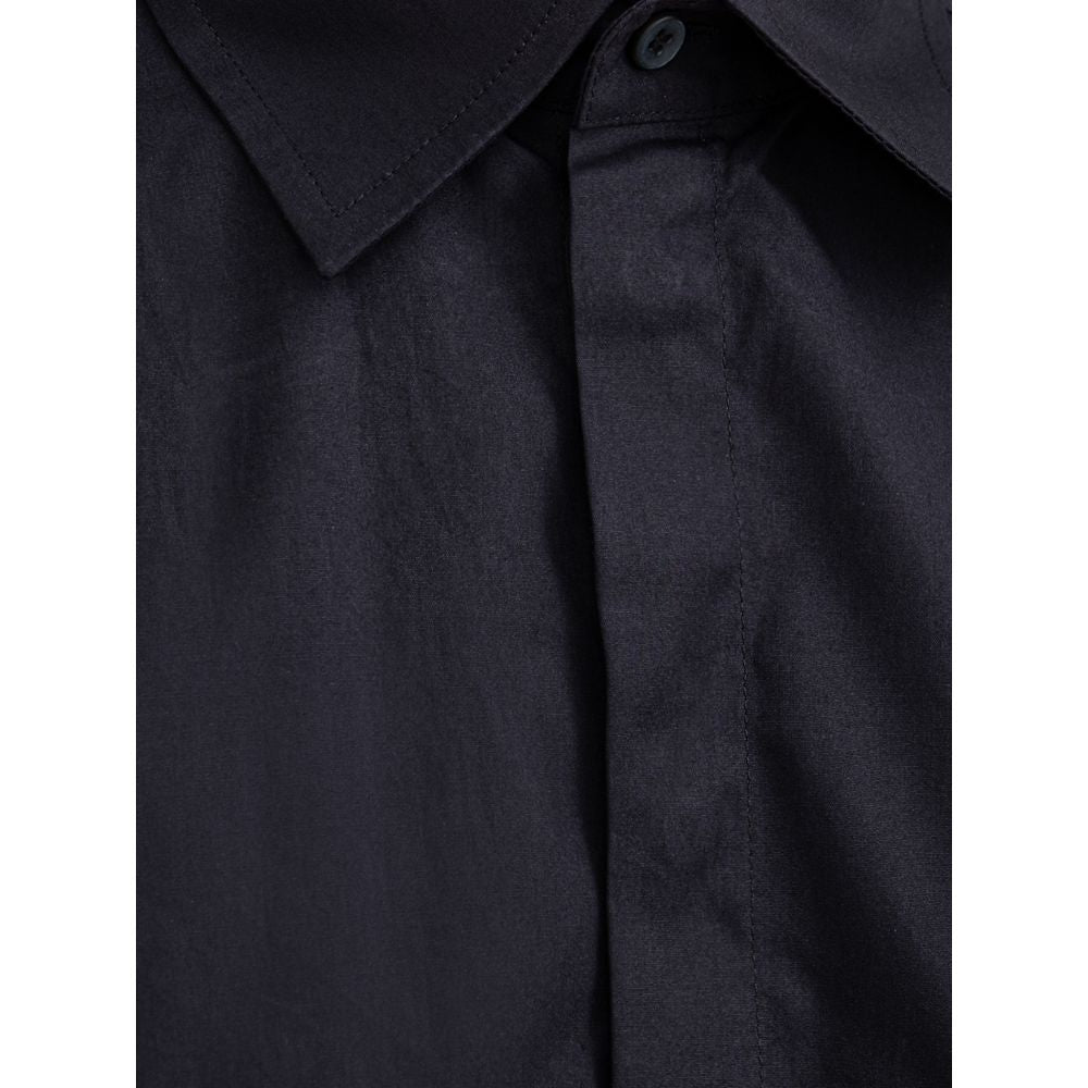 Dolce & Gabbana Navy Blue Cotton Dress Shirt Dolce & Gabbana