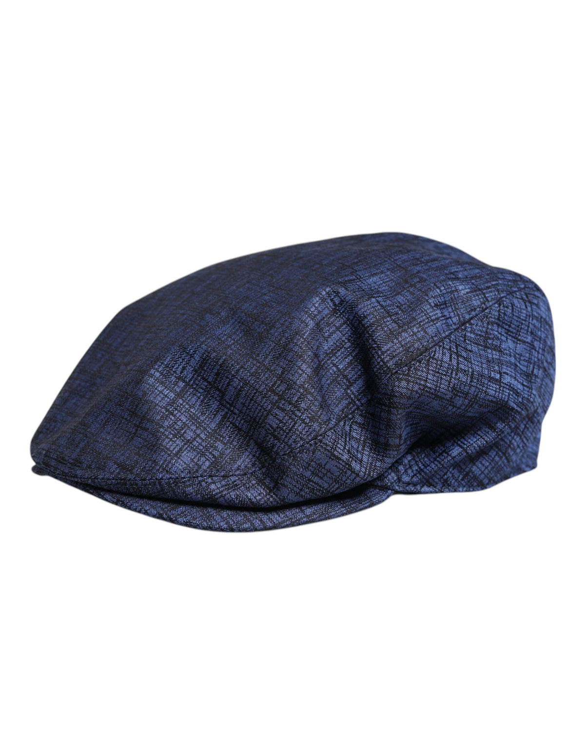 Dolce & Gabbana Blue Cotton Stretch Newsboy Hat
