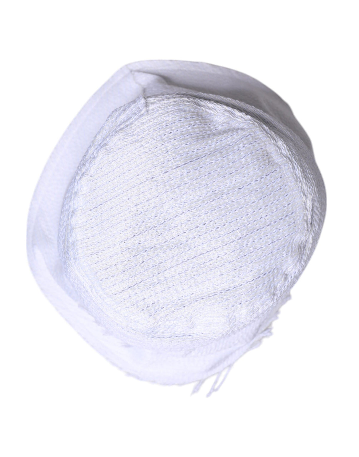 Dolce & Gabbana White Polyester Wide Brim Bucket Hat