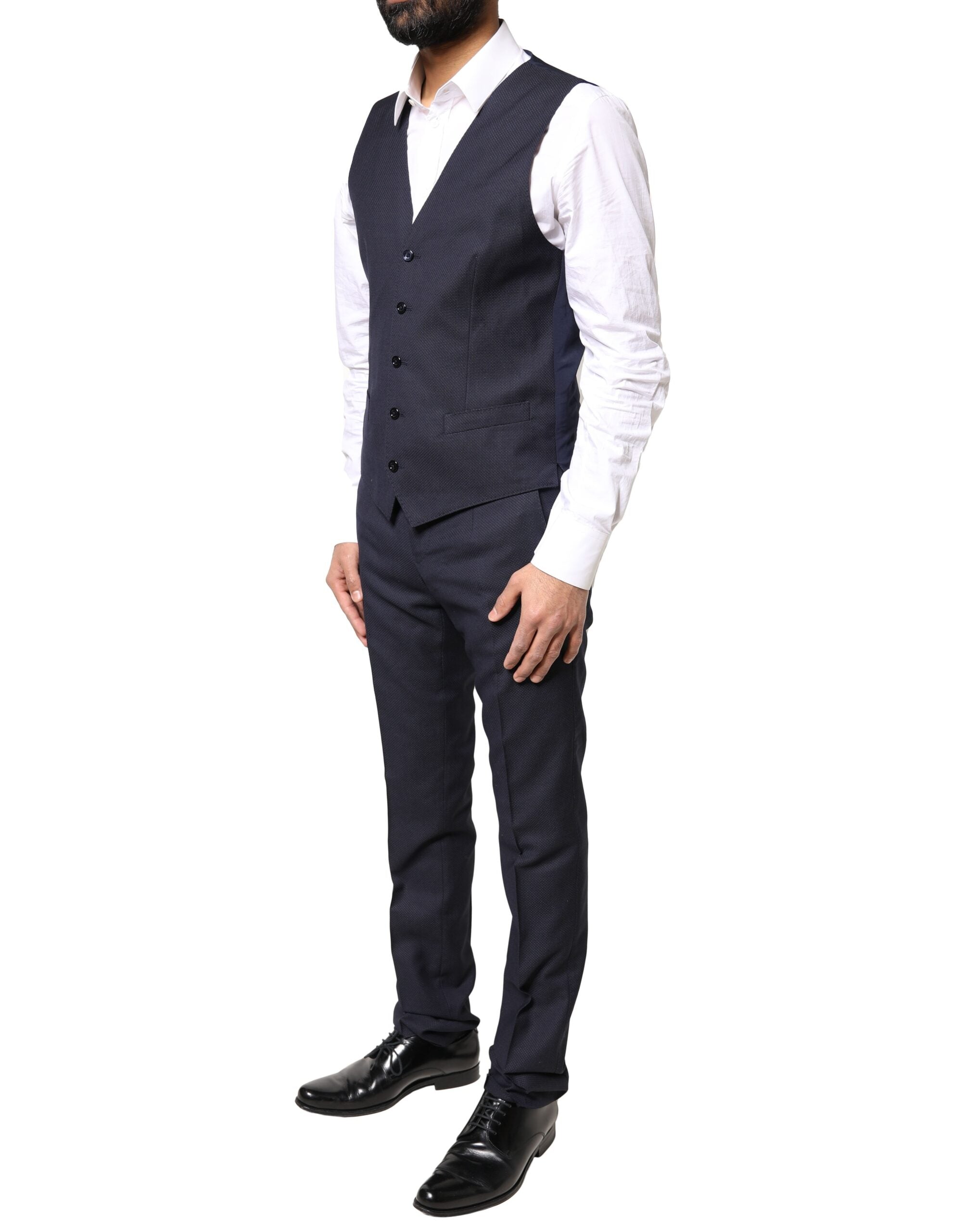 Dolce & Gabbana Black Fantasy MARTINI 3 Piece Formal Suit Dolce & Gabbana