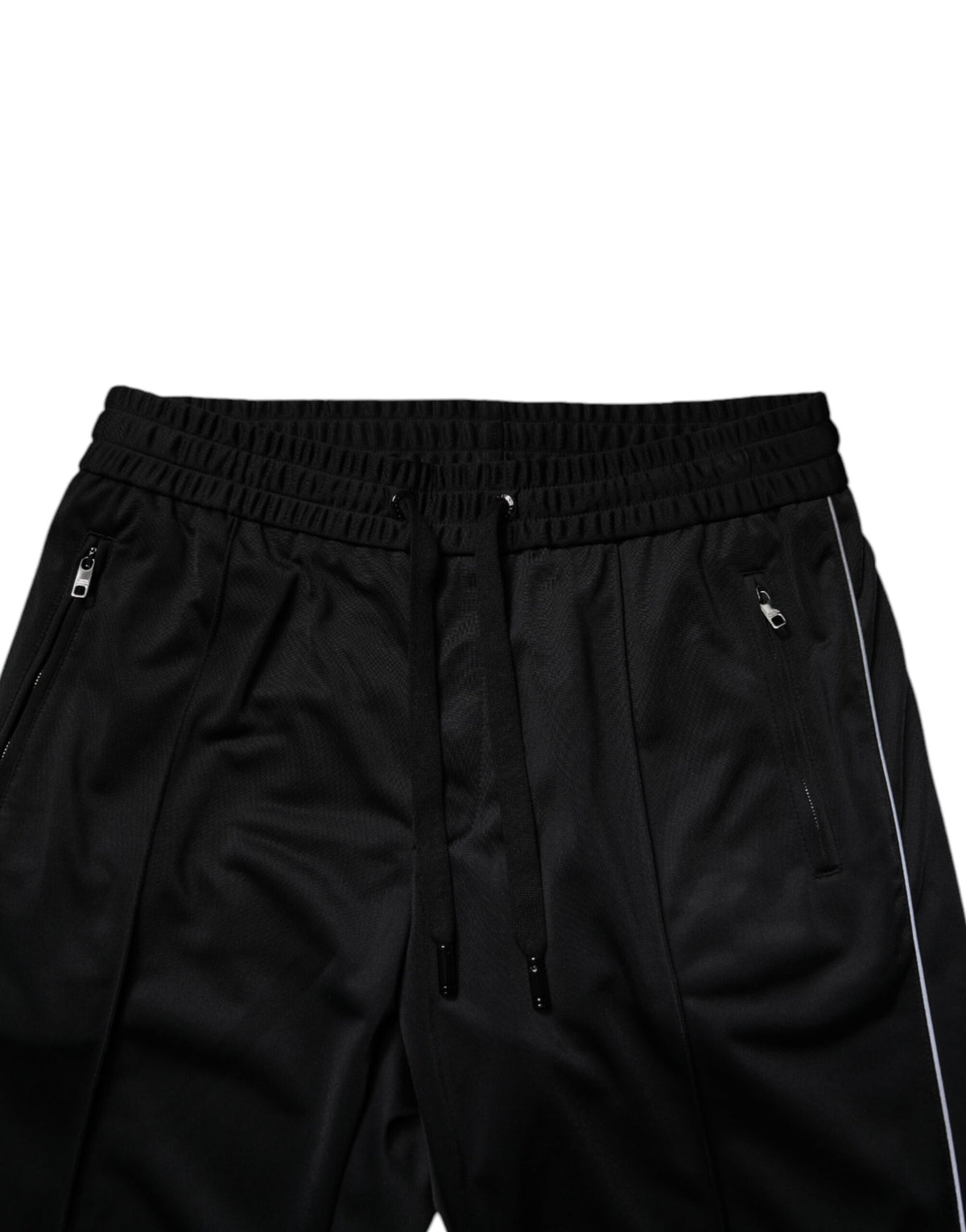 Dolce & Gabbana Black Polyester Men Jogger Sweatpants Pants