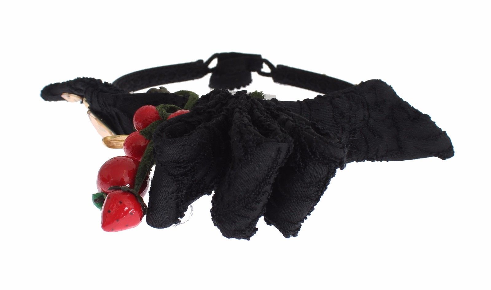 Dolce & Gabbana Diadem Headband Tiara Berry Fruit Crystal Bow Hair Dolce & Gabbana
