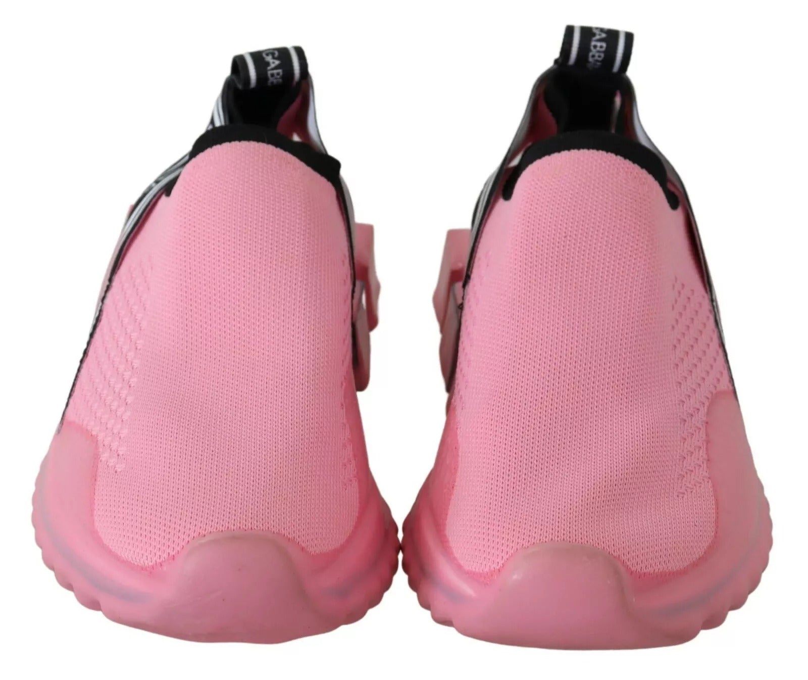 Dolce & Gabbana Pink Low Top Sorrento Sneakers Slip On Casual Shoes Dolce & Gabbana