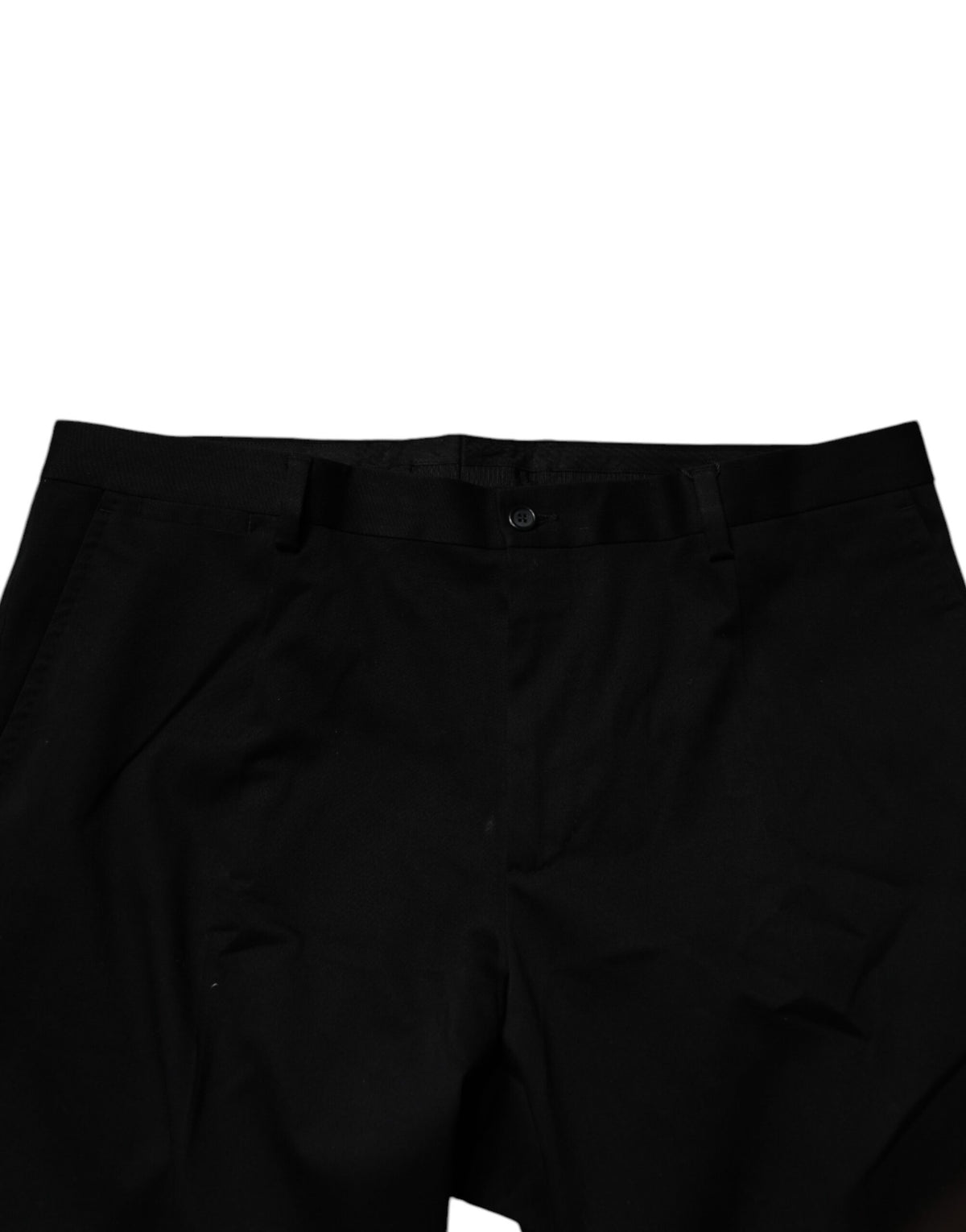 Dolce & Gabbana Black Cotton Men Skinny Dress Formal Pants