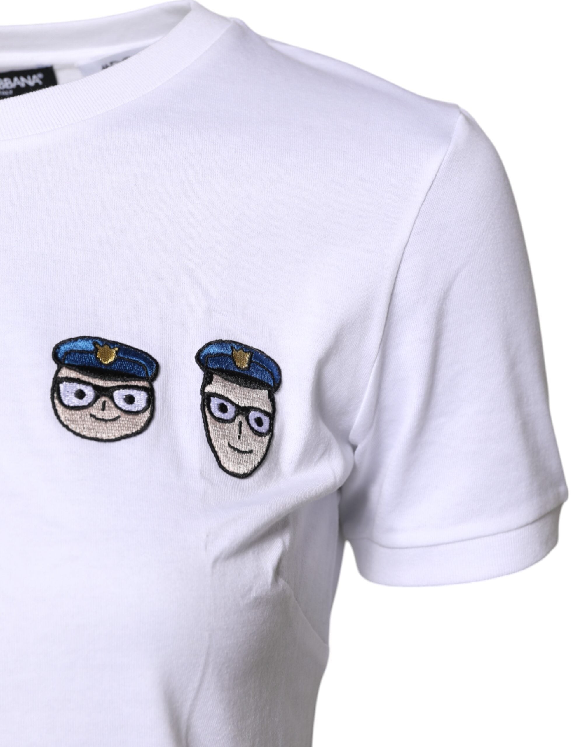 Dolce & Gabbana White #DGFamily Cotton Crew Neck T-shirt Dolce & Gabbana