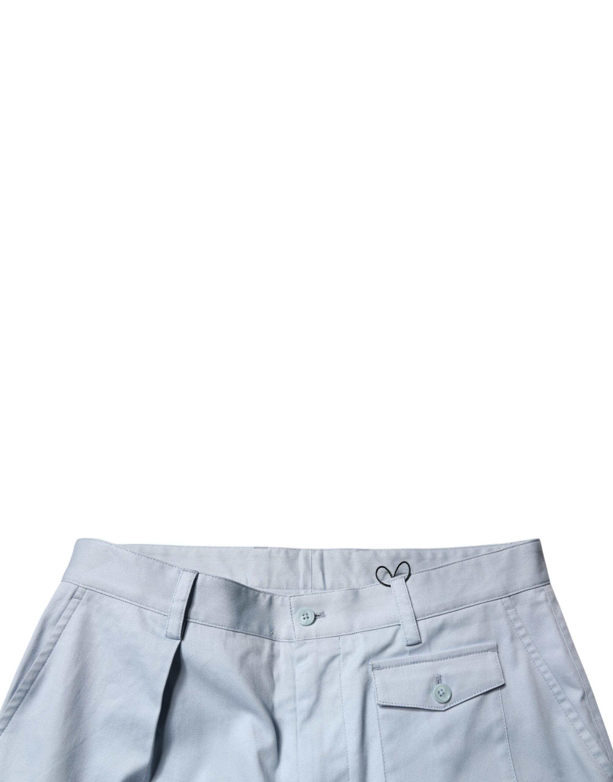 Dolce & Gabbana Light Blue Cotton Cargo Tapered Pants Dolce & Gabbana